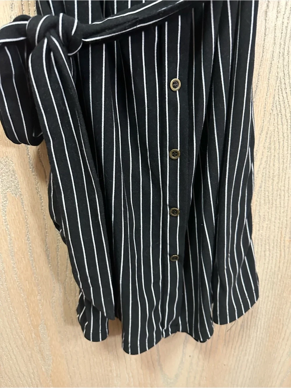 Justify Black And White Striped Girls Dress Small